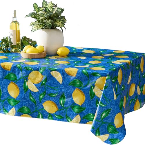 Newbridge Square Vinyl Tablecloth, 52 x 52 Inch,...