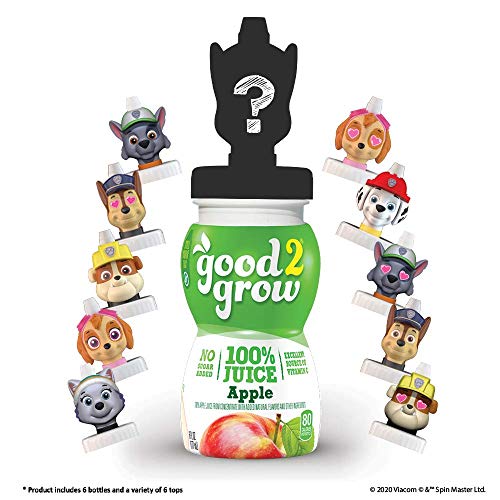 good2grow Paw Patrol Character 100% Apple Juice, 6-pack of 6-Ounce Spill Proof Character