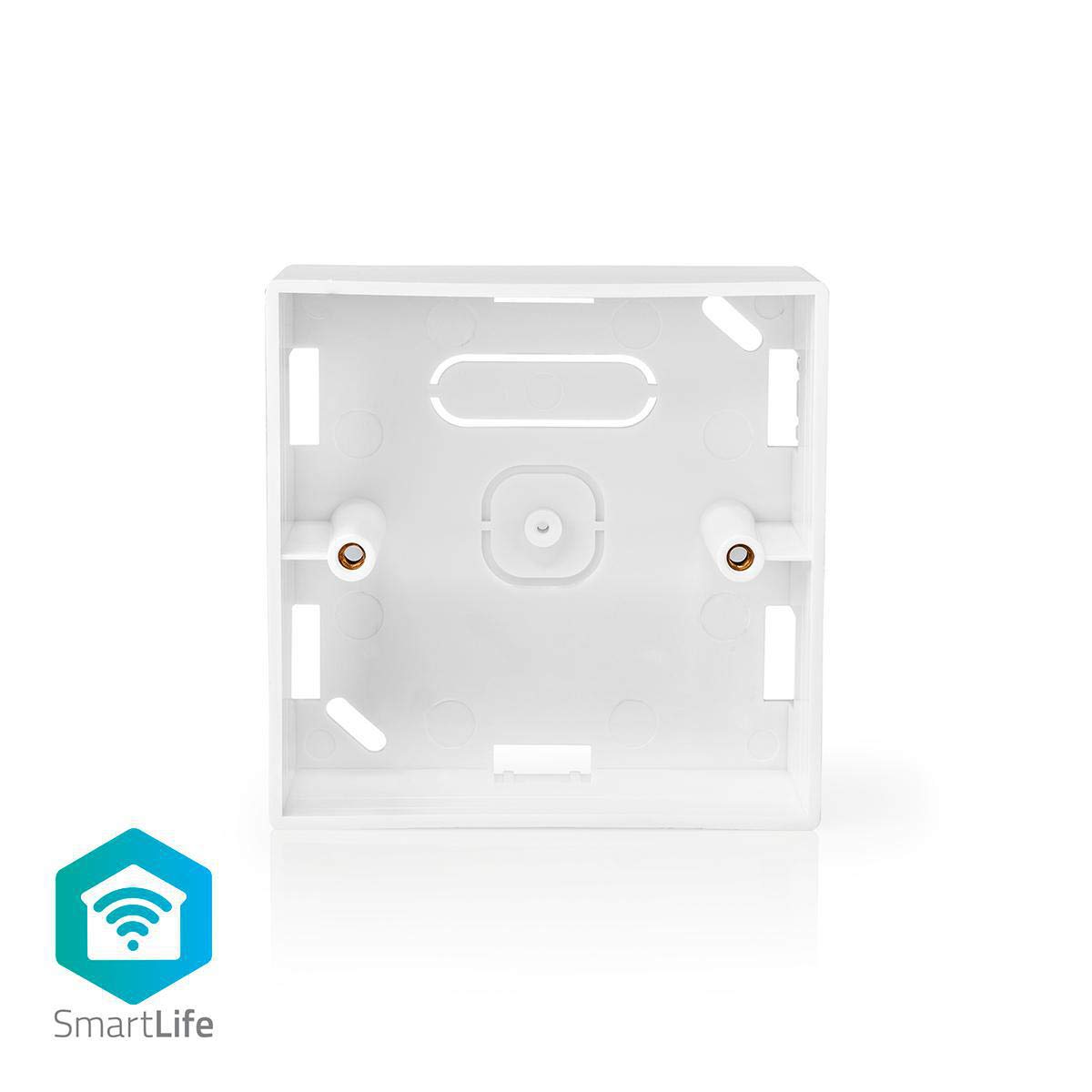 Mbele view of the NEDIS SmartLife Surface Mount Back Box with SmartLife logo