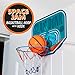 Paladone Looney Tunes Space Jam Over The Door Mini Basketball Hoop Indoor Sports Toys for Boys and Girls, Office, Dorm, and Teen Boy Room Accessories