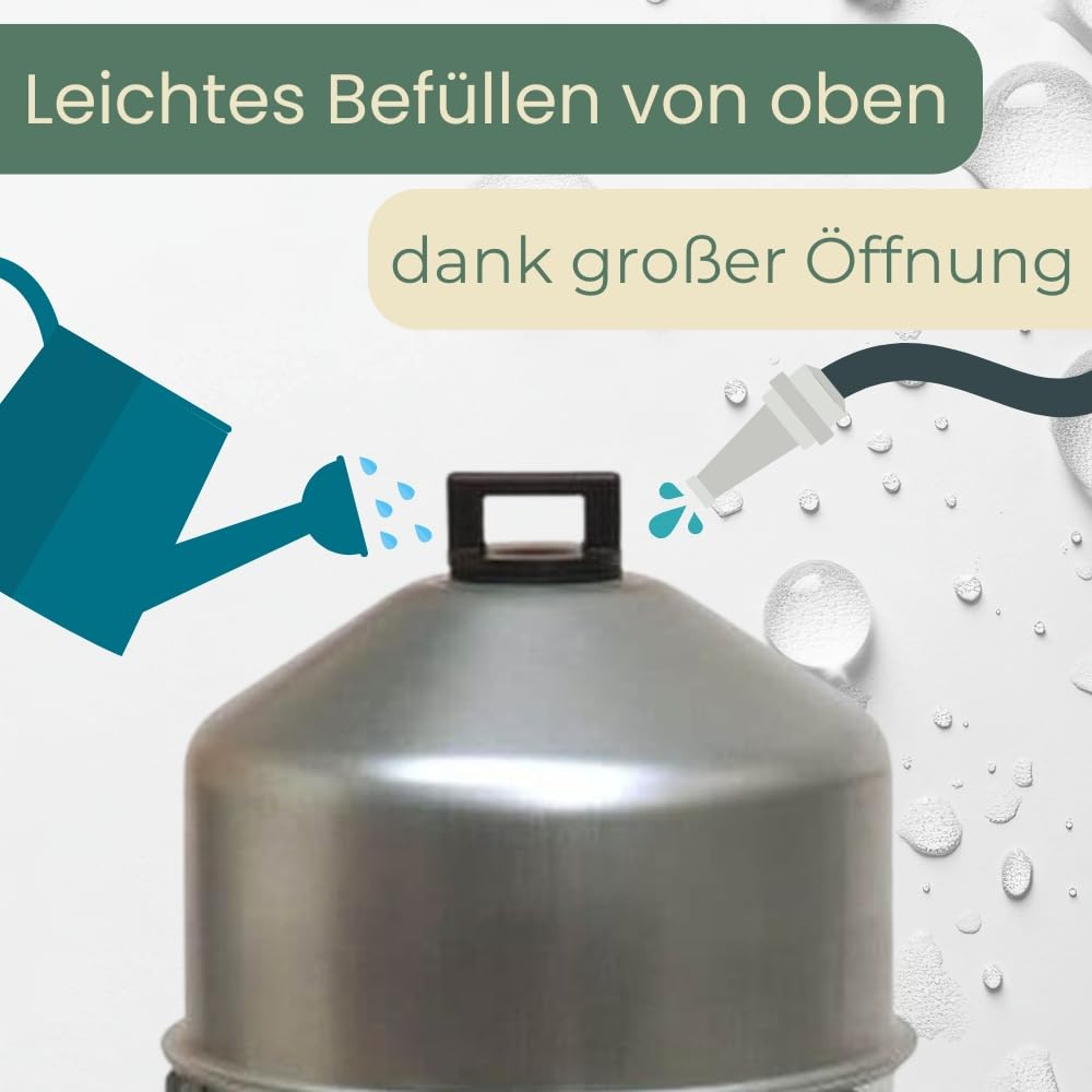 Siphontränke Metall 30 L Automatische Wasserversorgung Hühner Zubehör Wassertränke Hühner Wasserspender Hühnertränke Groß Geflügeltränke Mit Füßen