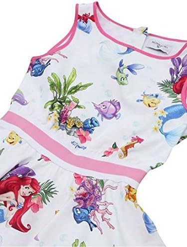 MONNALISA Abito Smanicato Stampa Ariel 1139303641 Bianco : Amazon.it:  Abbigliamento