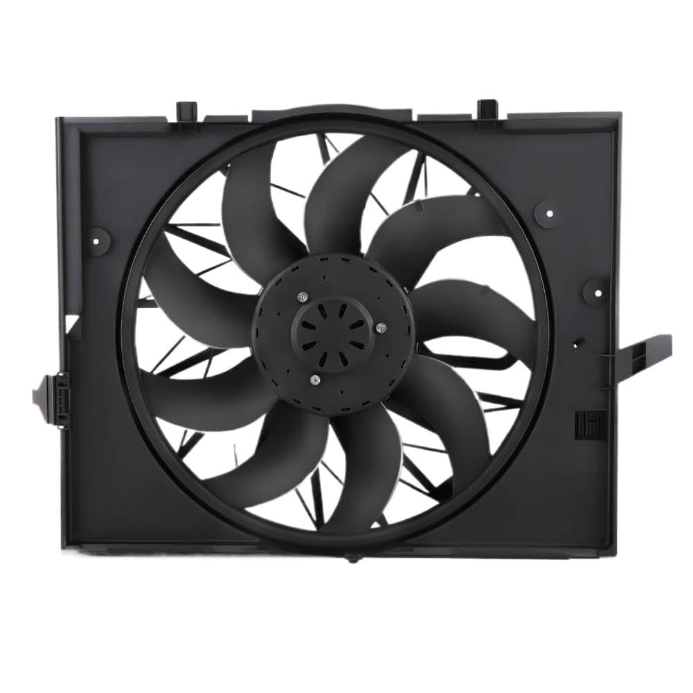 Radiator Condenser Cooling Fan Compatible with 525i 530i 750Li 2004 2005 2006 2007 2008 2009