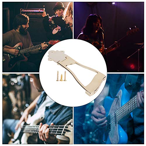 Ponte, peça traseira de reposição para guitarra, materiais de metal de qualidade, músico amador para