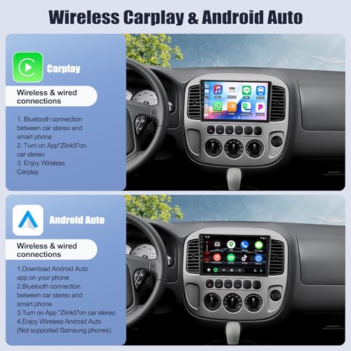 Autoradio Android Bluetooth Ford Escape 2005 écran 2K pour éviter les pannes de GPS - 3