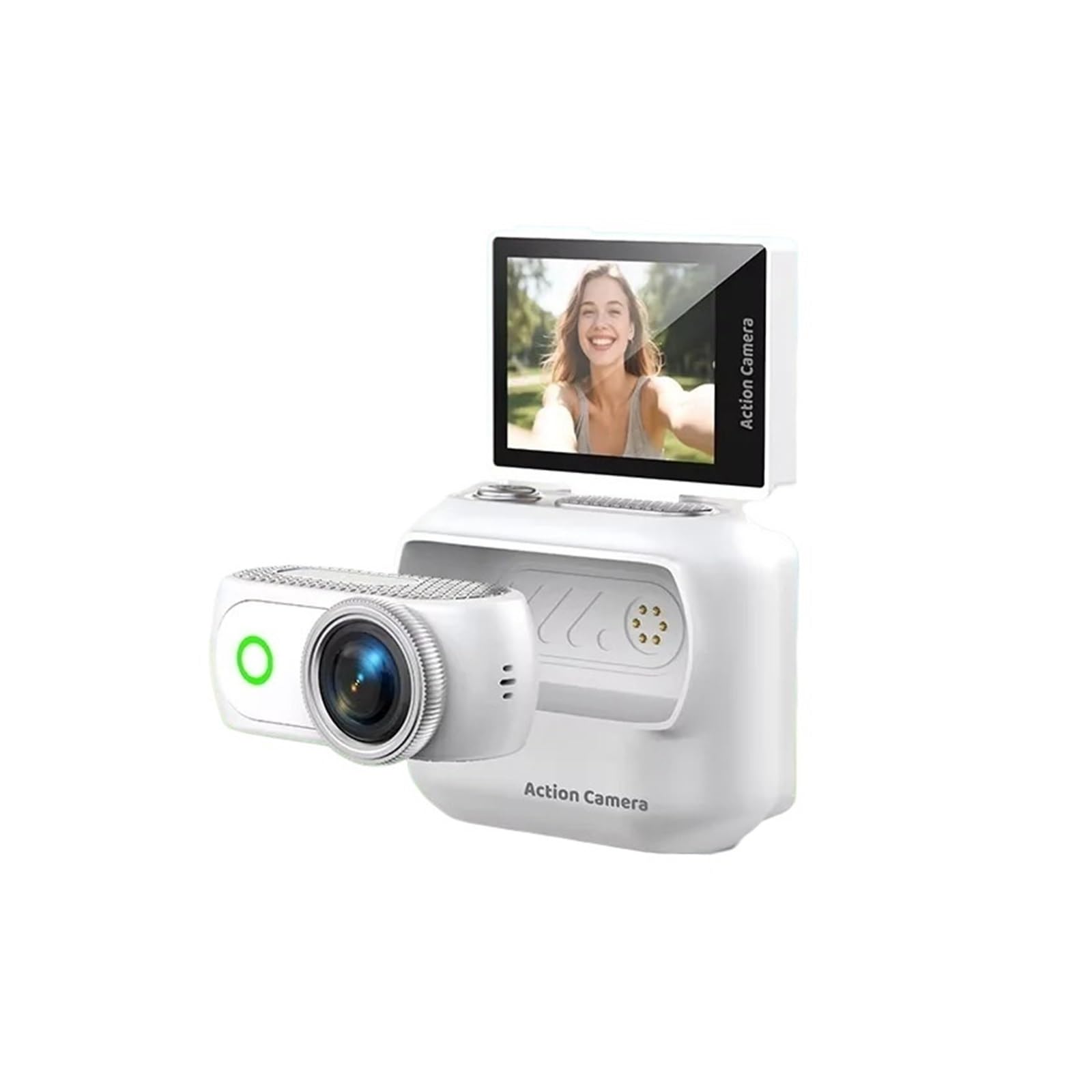 1080P Mini Wearable Action Cam 2.0 Polegadas Flip Screen Magnético Destacável Gravador