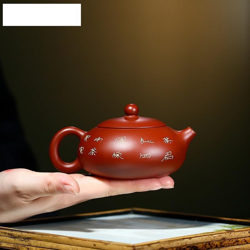 Czajnik do herbaty 200 ml czajniczek z fioletowej gliny ręcznie robiony czajnik elektryczny zestaw do herbaty Zisha wielofunkcyjny ceramiczny czajniczek do herbaty, mleka, kawy, biurowego dzbanka do