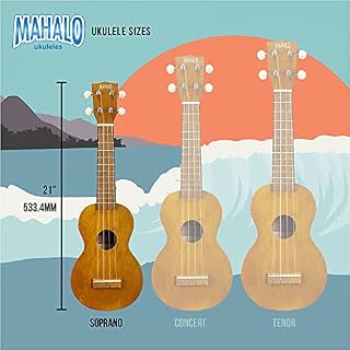 Mahalo Kahiko Ukulélé Soprano avec Housse Natural Satin - Les Beatles, Paul McCartney, John Lennon, RIngo Starr, George Harrison Mahalo Kahiko Ukulélé Soprano avec Housse Natural Satin – Image 4