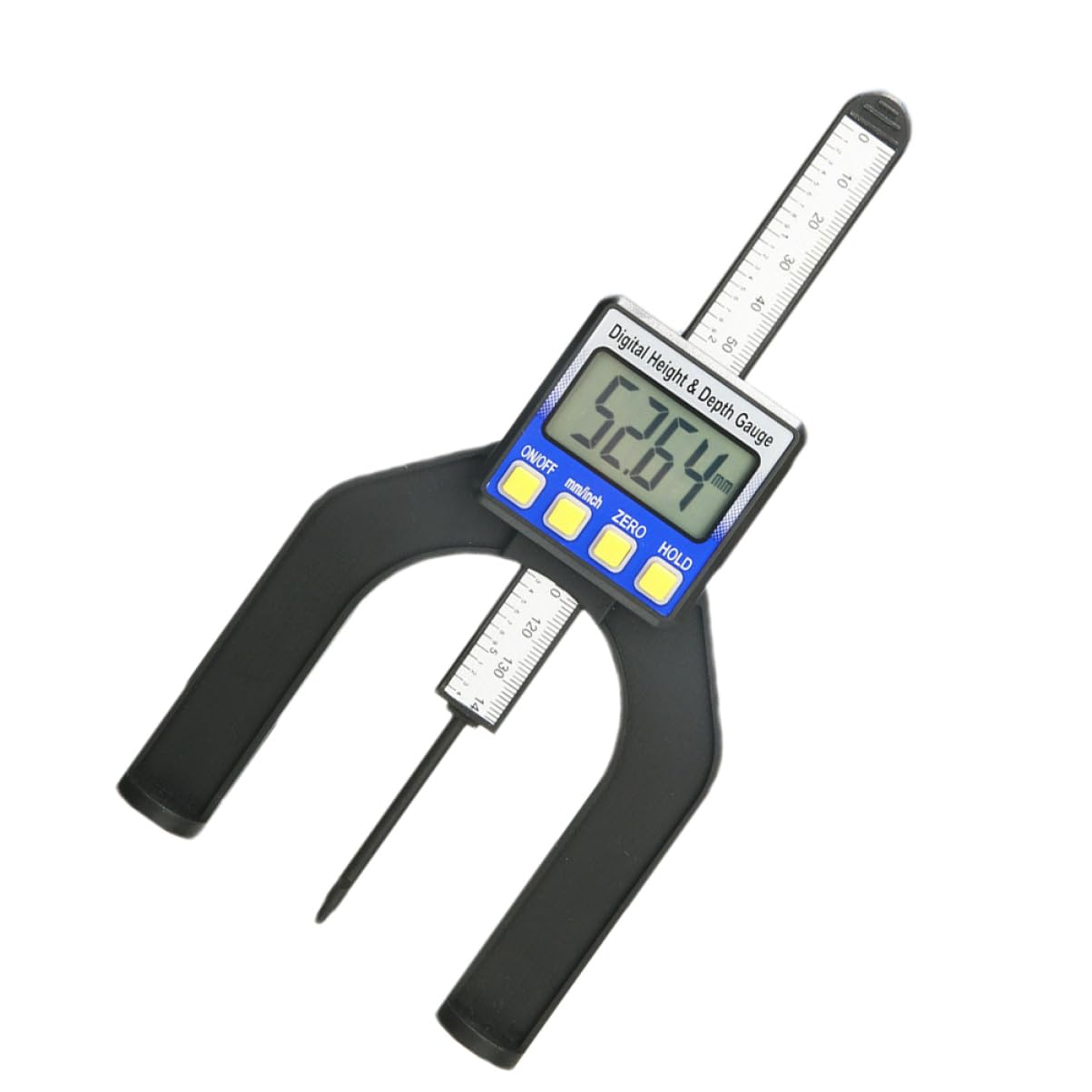 Alipis 3pcs Router Table Measuring Tool Digital Depth Gauge Magnets Range LCD Display Metric Measurement