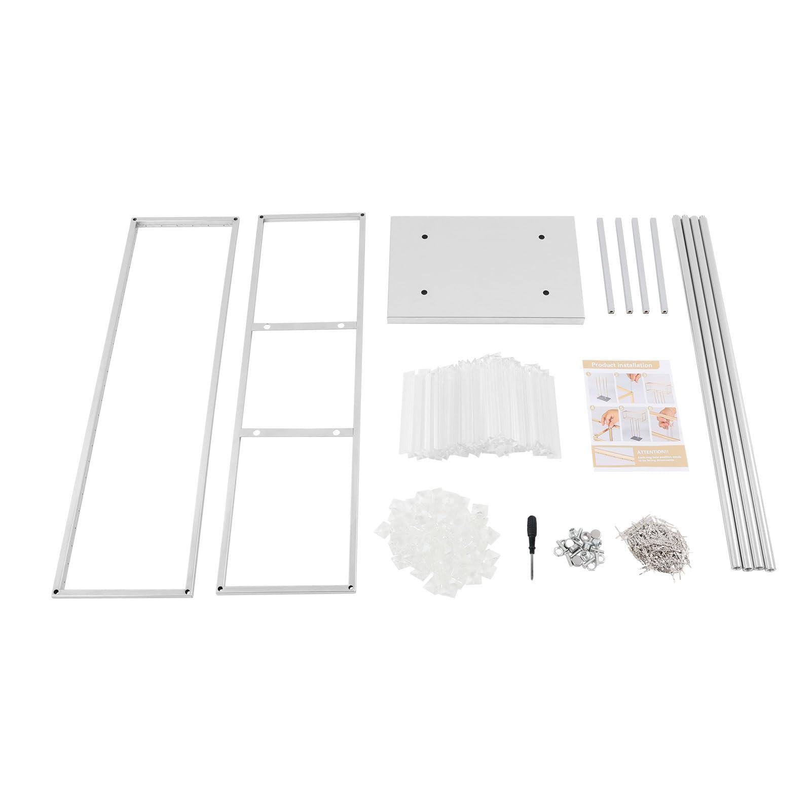 Support à fleurs 70 cm - Fer et cristal - Pour anniversaire, fête et hall d'hôtel | Décoration de mariage - Charge maximale de 5 kg - Argent - Centre de table élégant ou marque-page autoportant