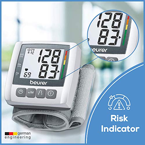 Beurer BC30 Wrist Blood Pressure Monitor, Adjust. Cuff Automatic