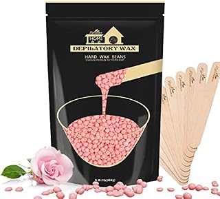 Lifestance Hard Wax 450g Wosk Koraliki, Koraliki, Brazilian Bikini Wax z 10 aplikatory, Zielona Wosk do twarzy, ciała, nogi, pearl paciorki dla Wax Warmer