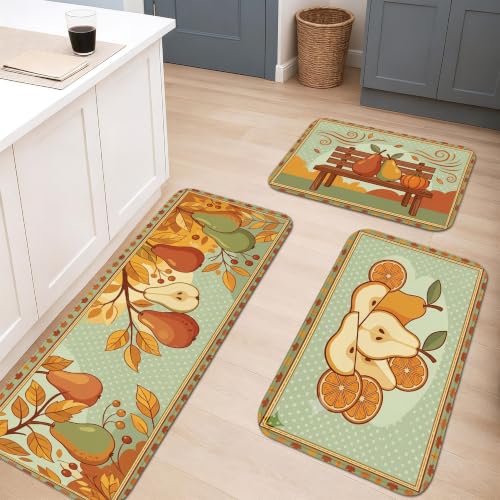 Tapis de cuisine en poire lot de 3 lavables et confortables pour l'évier de cuisine - 5