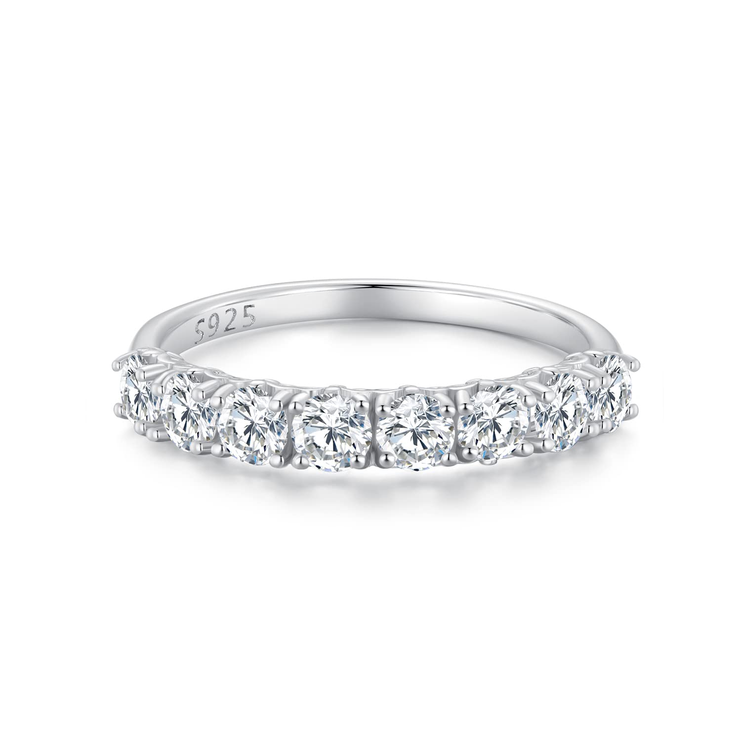 Anello Moissanite fantasia Anello in argento sterling 925, MSR015 (7)