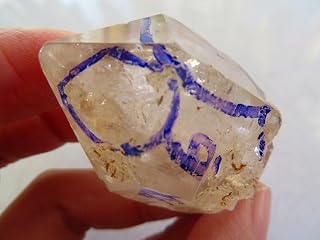 Yenoshi 48.4g Natural Quartz Crystal Herkimer Diamond W 1 Moving ENHYDRO Bubble