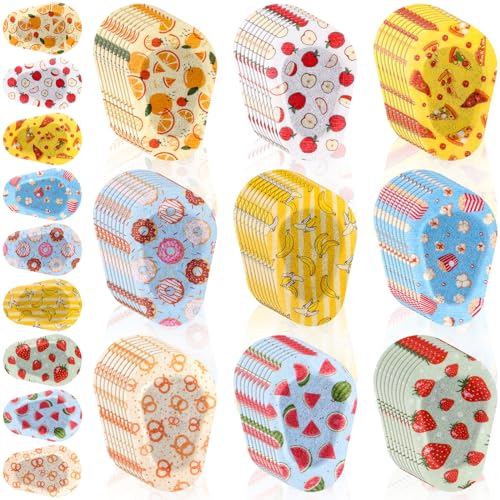 Toulite 90 parches oculares adhesivos para niños y niñas, lindos parches oculares para niños pequeños, parches médicos para ambliopía, ojo cruzado, ojo de bebé (estilo bocadillo de frutas, 3.3 x 2.3