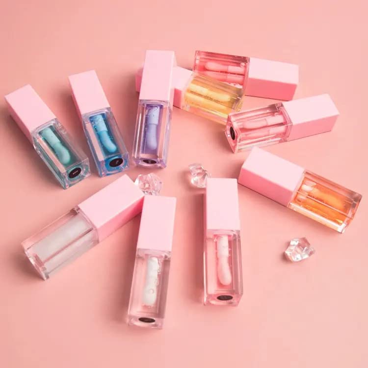 Miniatura 6 de Glow Spark - Aceite hidratante para labios con aceites esenciales y vitaminas para un brillo de aloe caliente y natural, relleno de labios y