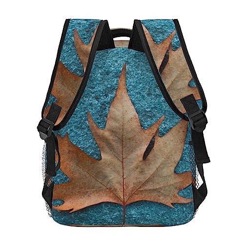Sac à dos de voyage Noir imprimé érable sec au design ergonomique - 4