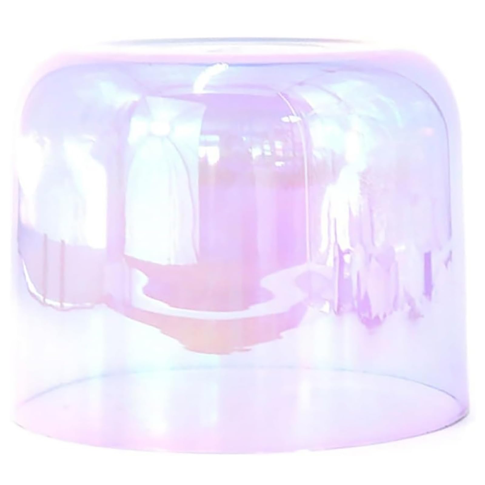 Cuenco tibetano de luz cósmica de 15 cm, cuenco de cristal de cuarzo transparente Alchemy con mazo y junta tórica incluidos, para sanación sonora, meditación, oración y reducción del estrés, morado