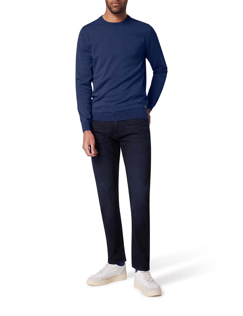 Pierre Cardin Herren Pullover Rundhals Strick RH | Männer Basic Strickpulli | Mordern Fit