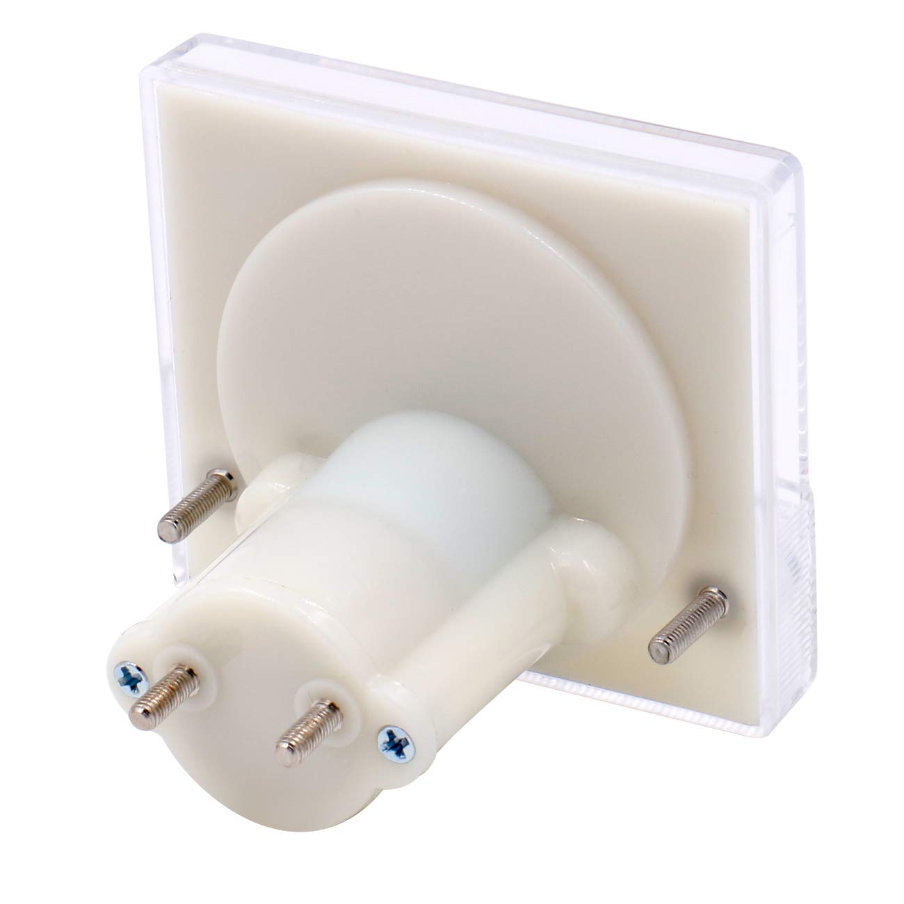 Heschen 85C1-10V Rectangle Panel Mounted Voltage Meter Voltmeter Tester DC 0-10V Class 2.5 White