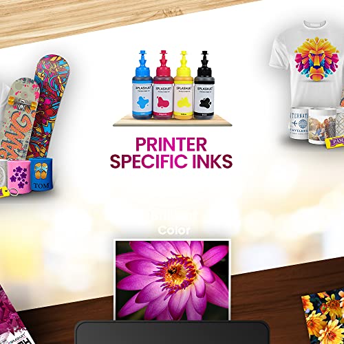 Splashjet Sublimation Ink for Epson - Heat Transfer Printing on Mugs, Mobile Cases, Polyester T-Shirts etc for use with Epson Printers - L130,... - Image 4
