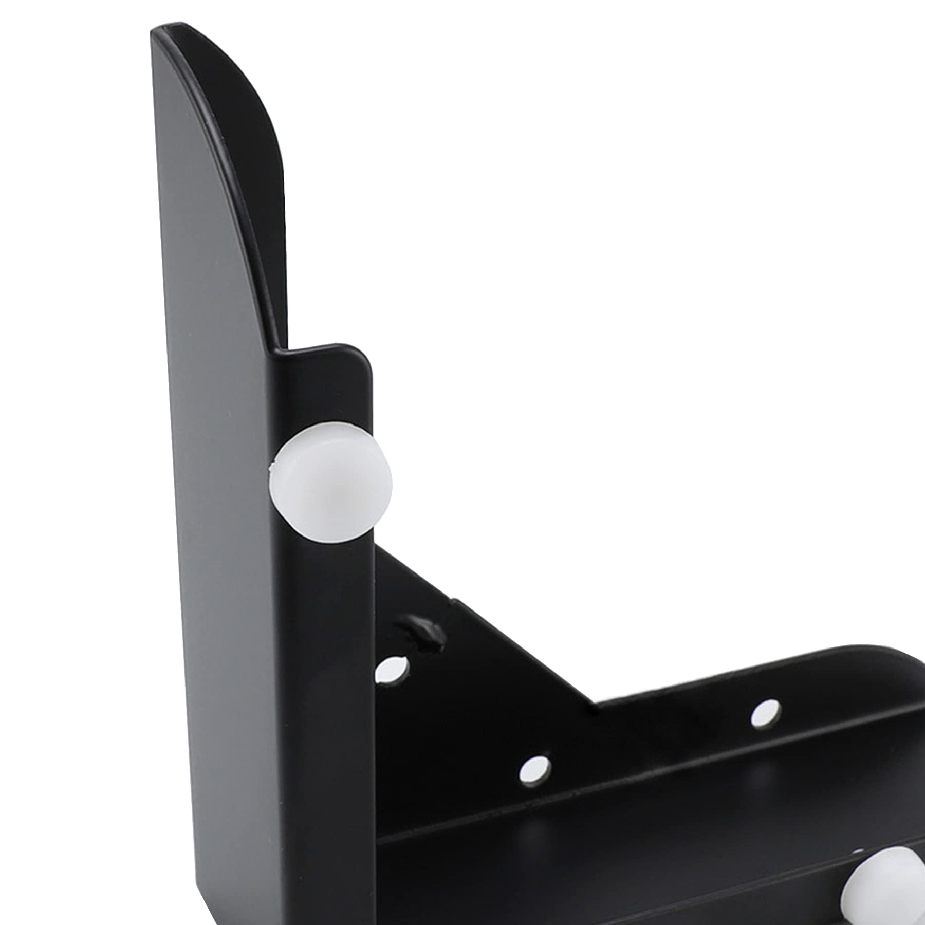 LIKERAINY Patas para Muebles 50mm Alto Pies de Mesa para Mueble de Cocina Encimera Sofá Cama Mesitas Armarios Pie de Escritorio Fuerte Negro Juego de 4