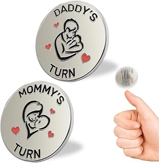 Lovely New Parent Decision Coin as New Parents Gifts for Couples, Double-Sided Coin as New Baby Gifts, Funny Gifts for New Mom Dad