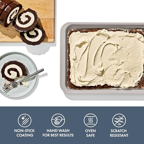 Image of OXO Good Grips Non-Stick Pro Ceramic Coated Metal Bakeware Jelly Roll Pan - Storm Blue
