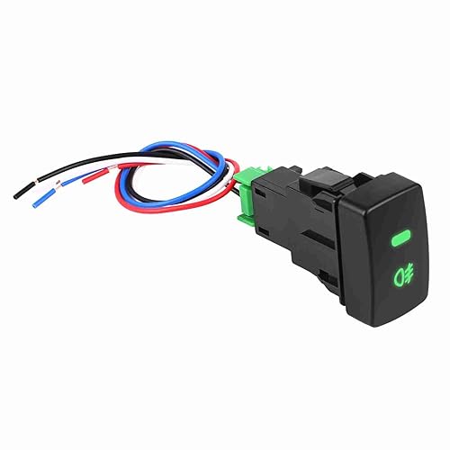 Interruptor de luz antiniebla del coche, botón plástico negro de 5 pines para CRV