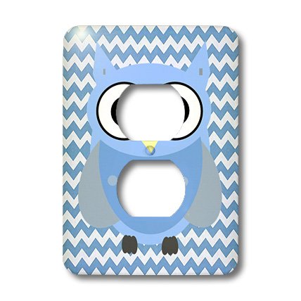 Cubierta para 2 enchufes de búho, protección decorativa y duradera para entornos infantiles 3