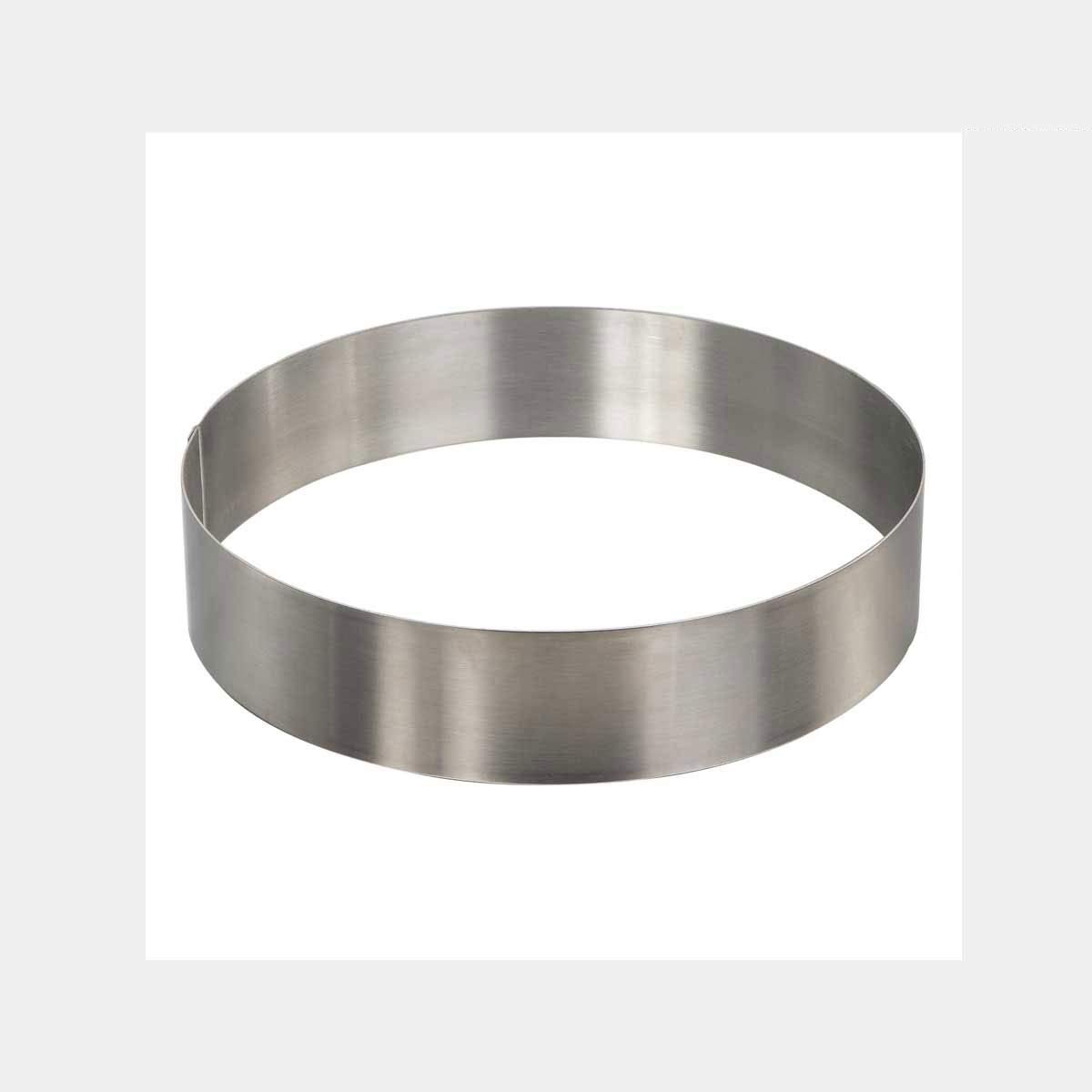 CAKE DECOR Stainless Steel Round Cake Ring & Burger Ring Heavy Duty 3 Inch Diameter x 7 Inch Height for Baking, Molding & Plating