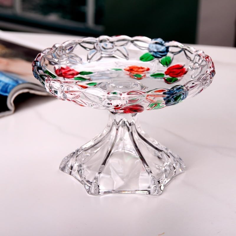 Crystal Rose Fruit Platter Family Dried Bowl Creativity Salad