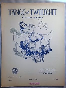 Loose Leaf Tango At Twilight Rare Vintage Piano Sheet Music 1950 Book