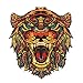 Tier Holz Puzzle Unregelmäßige Puzzle DIY Geschenk Geeignet Für Erwachsene Und Kinder Pädagogisches Spielzeug-Tiger