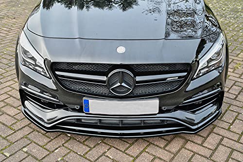 Spoiler avant noir brillant Mercedes Classe A W176 look 45 AMG de qualité supérieure