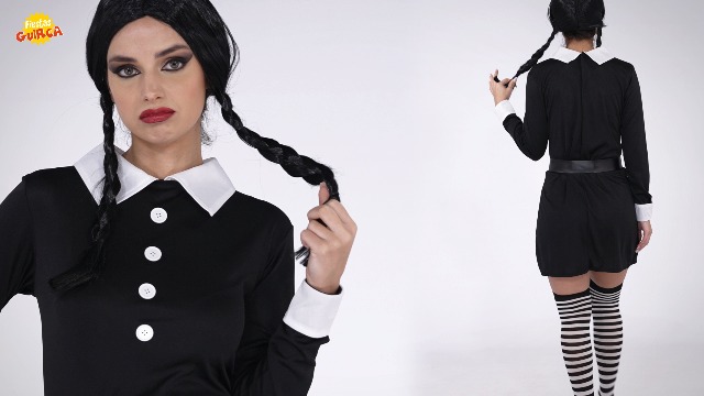 FIESTAS GUIRCA | Costume Charleston Années '20 Femme (38-40/M) - Robe Et Bandeau - Costumes D'Époque Pour Fêtes Déguisées, Carnaval Et Halloween - Idéal Pour Adultes - Or