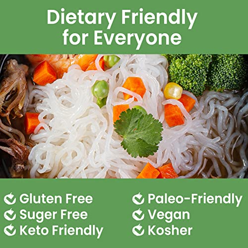 Hethstia Shirataki Konjac Noodle, Konjac Noodles Pasta Spaghetti, Low-Calorie, Low-Carb, Sugar-Free, 56.5 Oz (10 Packs), Low GI, Gluten-Free, Vegan, Keto Friendly, Healthy Diet, Ready to Eat