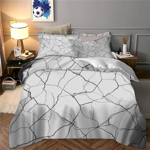 Housse de couette hypoallergénique microfibre 3D 200x200 - 6