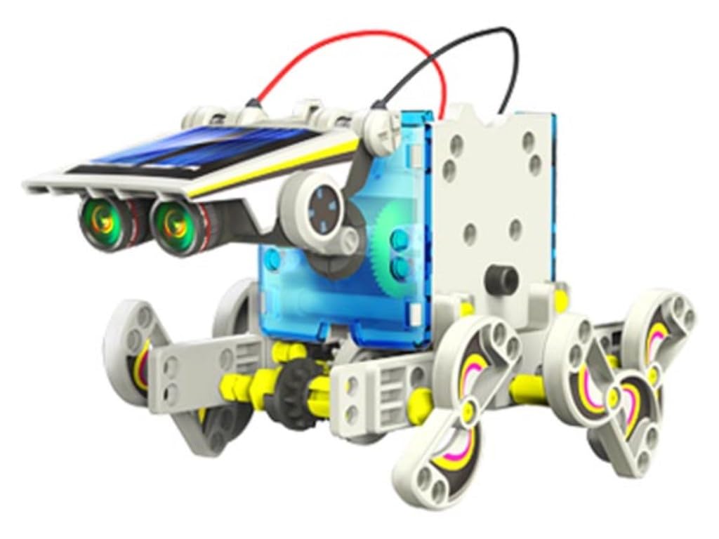 Velleman Kit Robot Solar 14 en 1, construye 14 Robots Que Funcionan con energía Solar, Set Educativo Stem, Juguete científico para jóvenes y Adultos, sin Pilas