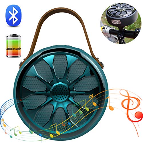 Preisvergleich Produktbild SHENGY Wasserdichter Bluetooth-Lautsprecher im Freien mit Taschenlampenbeleuchtung, Autoreitmusik-Player, 4000-mAh-Handy-Stromversorgung, für Reisen, Familie,B