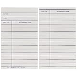 The Library Store Book Cards Medium Weight 100 per Package