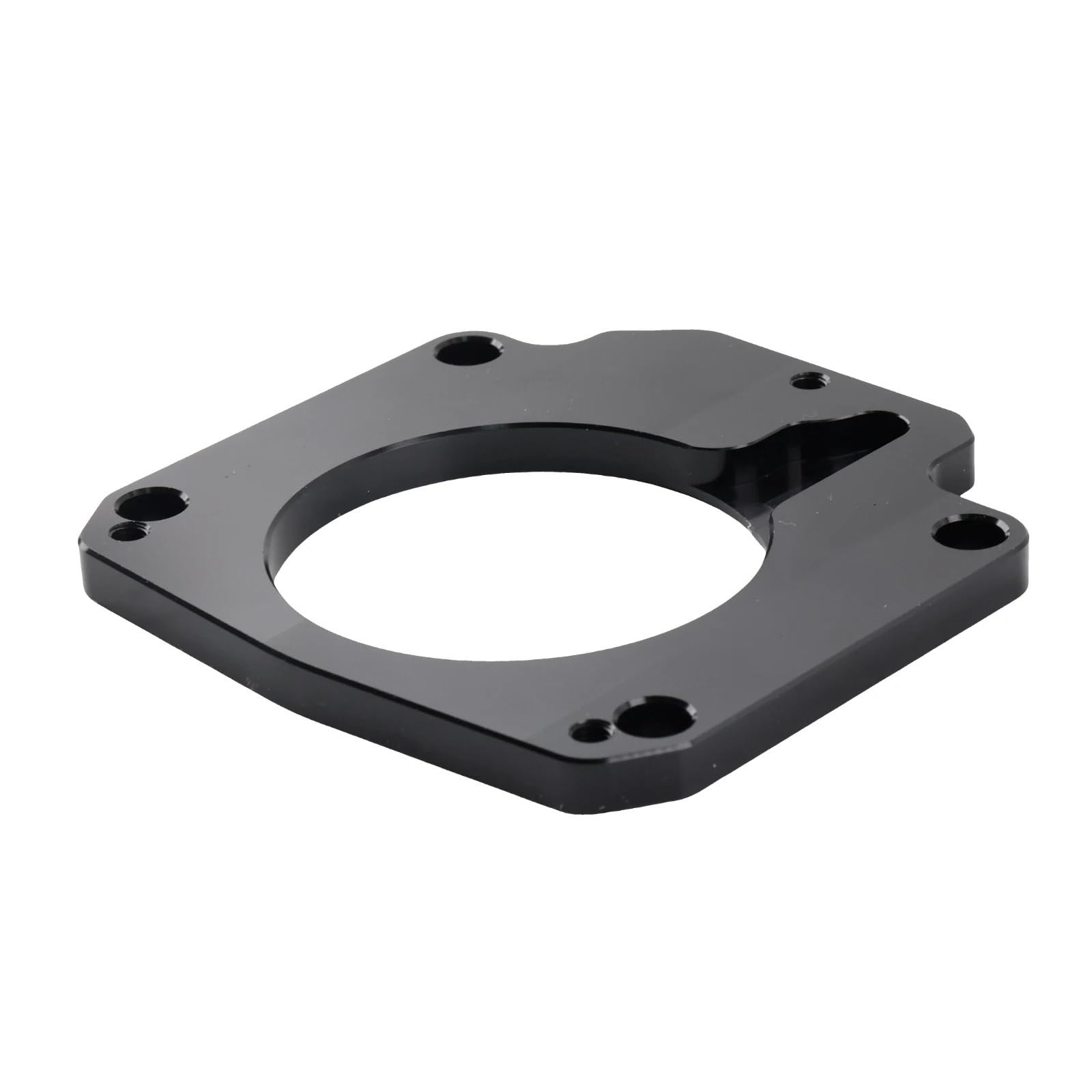 Adapter przepustnicy z napędem linkowym, kompatybilny z kolektorem dolotowym LS3 (4 śruby) i kolektorem LS1 (3 TB) DBC (LS2) 551511XG 551567 Przepustnica throttle Przepustnica do samochodu(Silver)