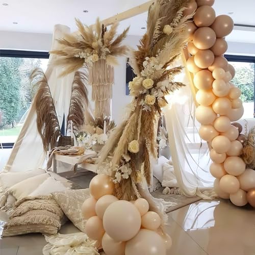 Image of PartyWoo Nude Balloons 50pcs Apricot Fall Neutral Color 12 Inch