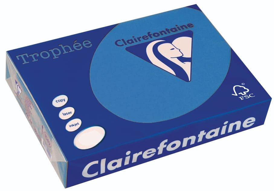 Papier de qualité Trophée bleu turquoise A3 120g au toucher soyeux pour rapports officiels