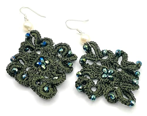 Bijoux artisanaux boucles d'oreilles argent 925 et perles naturelles