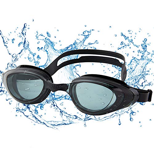361 Swim Goggles for Women Adult No Leak Anti Fog Anti Glare Adjustable Head Straps Swimming Goggles for Men with Nose Piece