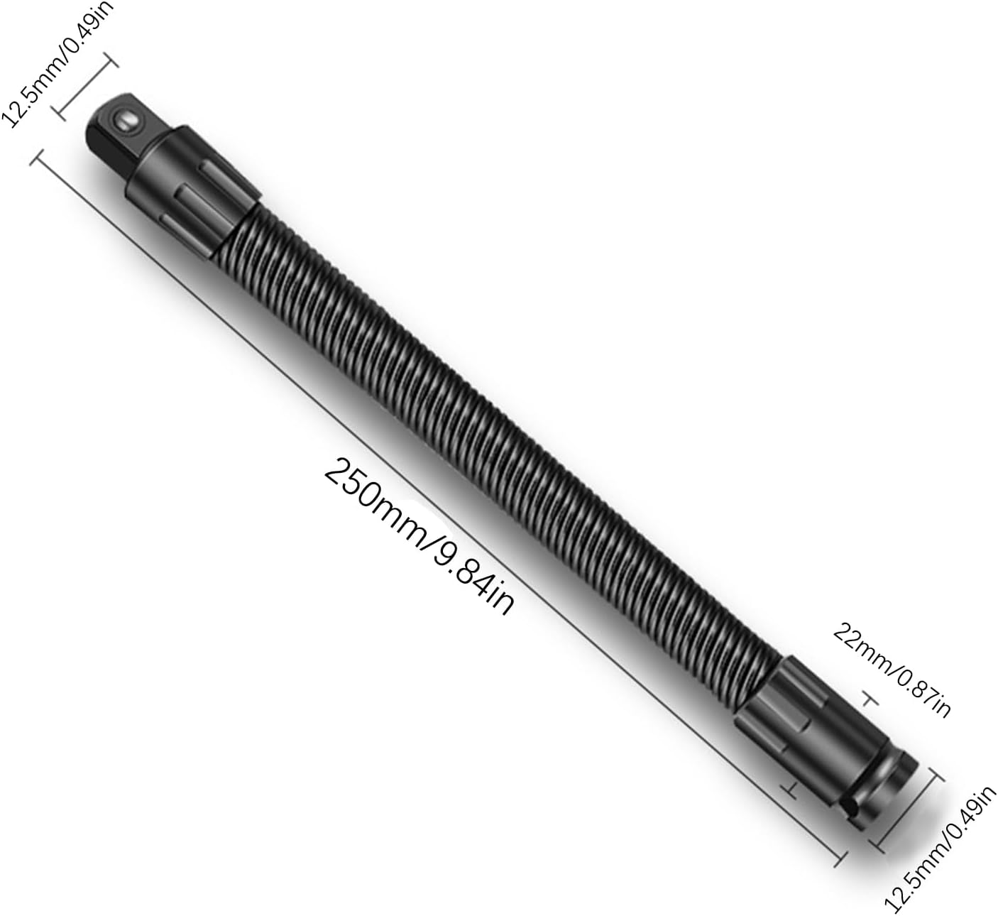 1/2 Flexible Shaft Extension Extender Torque Socket Ratchet Spanners Electric Wrench Connecting Rod Hand Tools