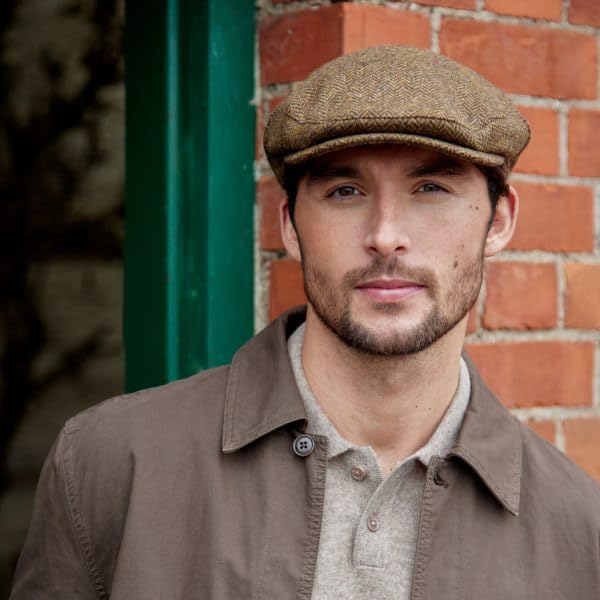 Image of Irish Newsboy Flat Cap for Men Made in Ireland, 100% Irish Wool