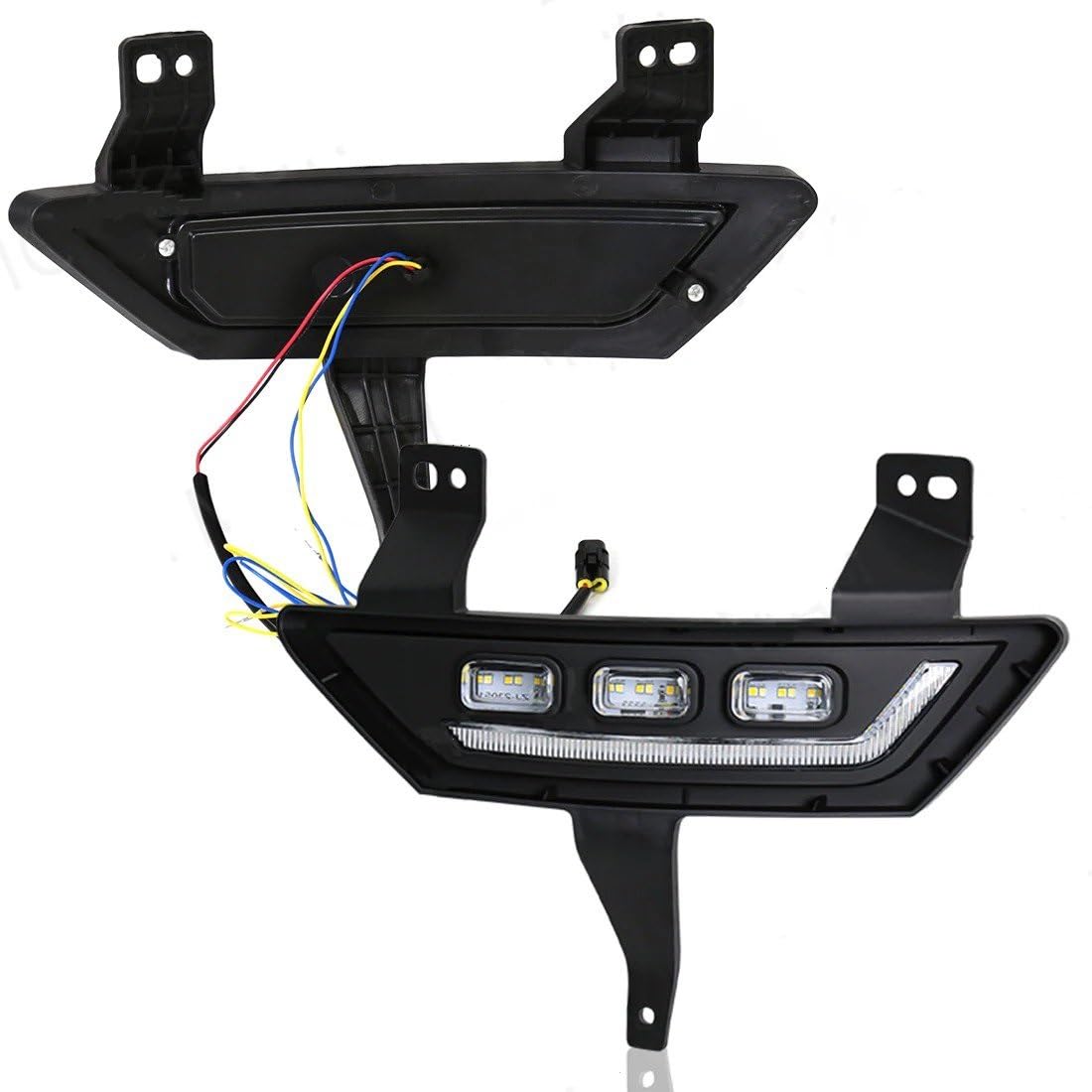 Luces Antiniebla Luz Niebla Para GWM Para Excelente Para Pared Para POER 2021 2022 Luces Diurnas LED DRL Faros Antiniebla Para Coche Intermitente Blanco Amarillo Azul Para 12V